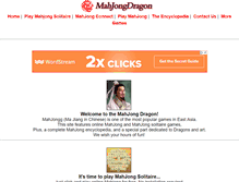 Tablet Screenshot of mahjongdragon.com